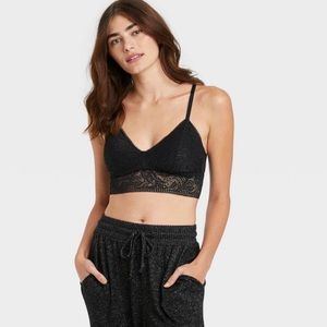 Longline Lace Crossover Bralette